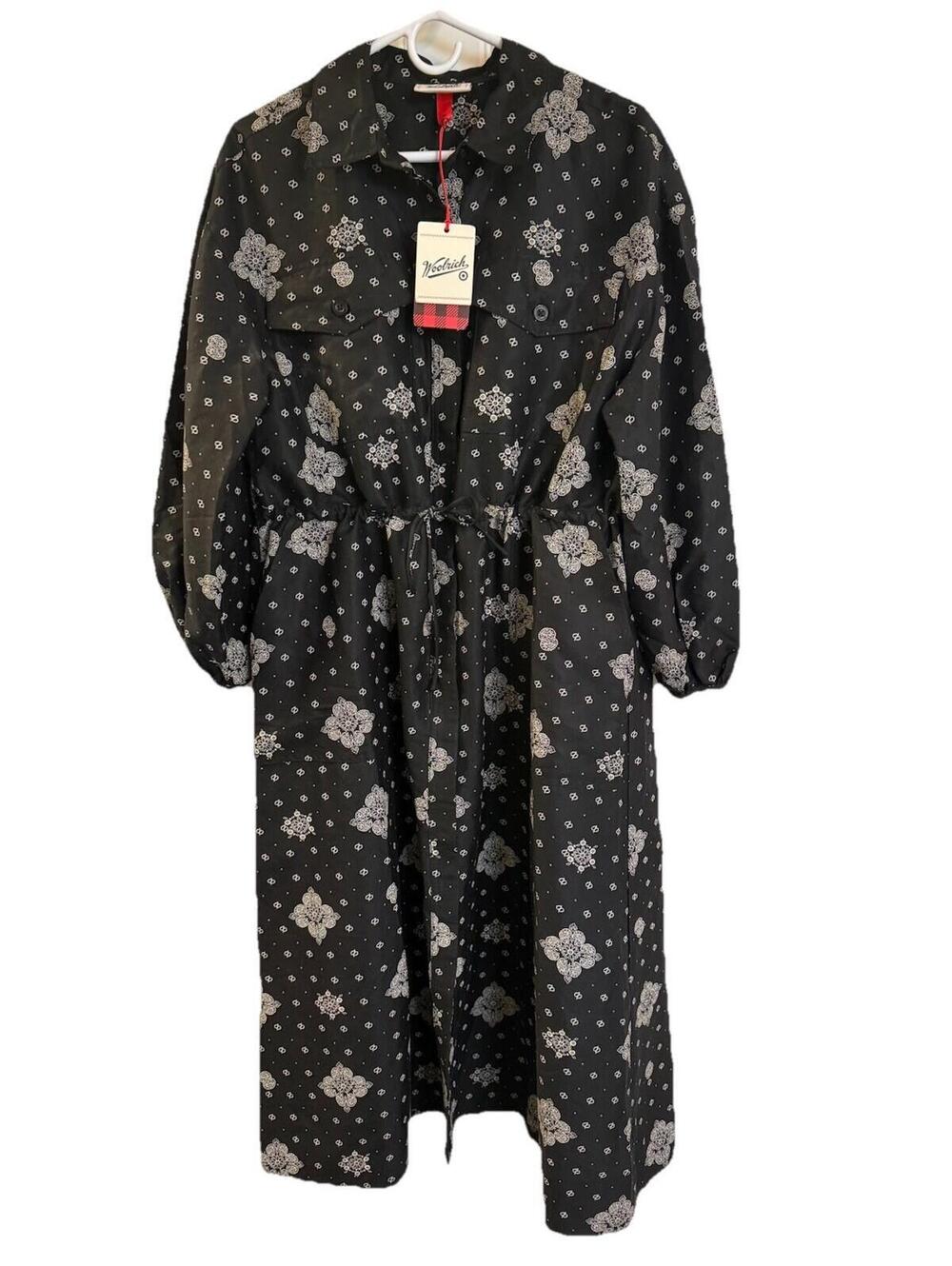 Woolrich Women’s Bandana Print Long Sleeved Utility Dress Medium - Picture 3 of 9